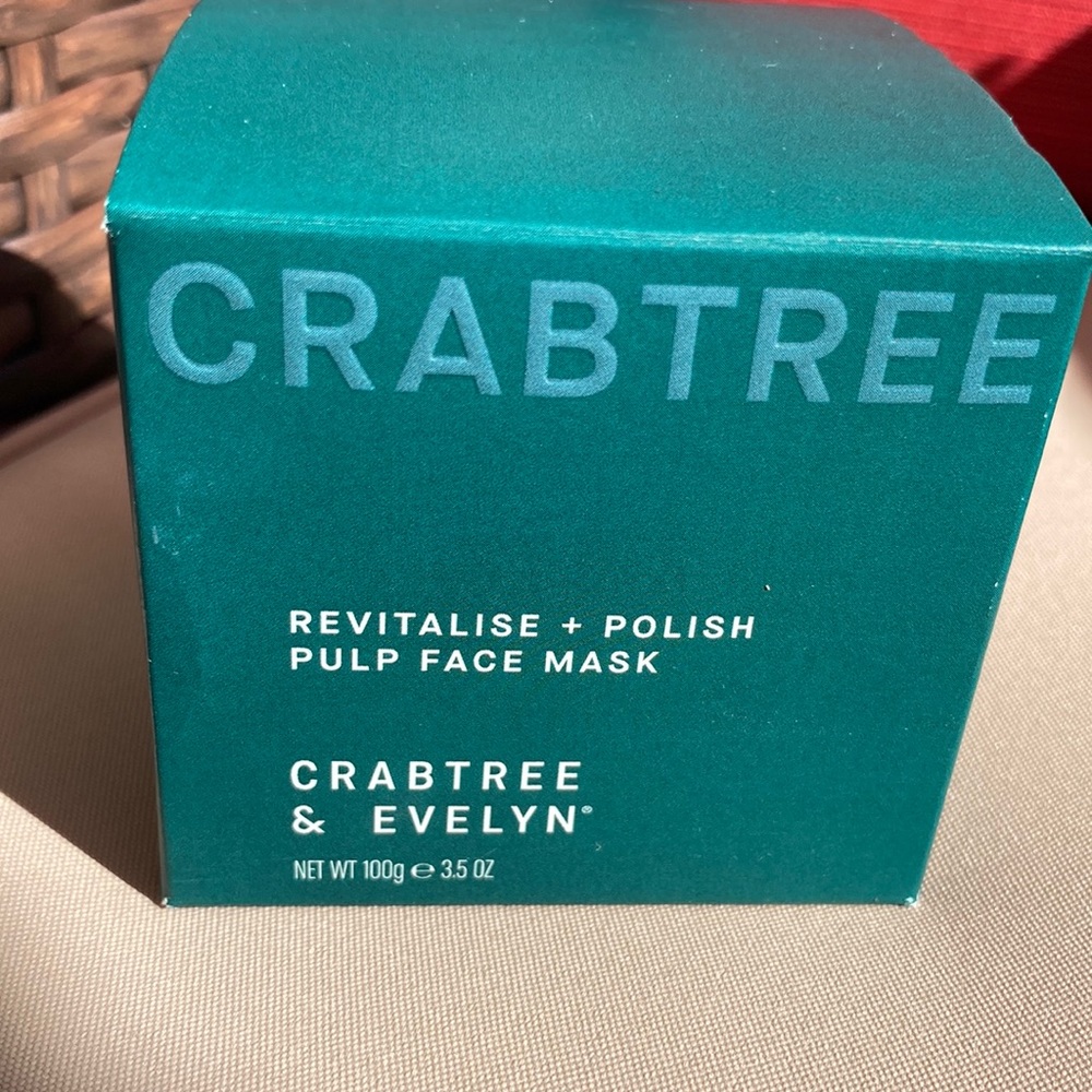 CRABTREE & EVELYN Revitalize + Polish Pulp Face Mask 3.5 OZ New In Box